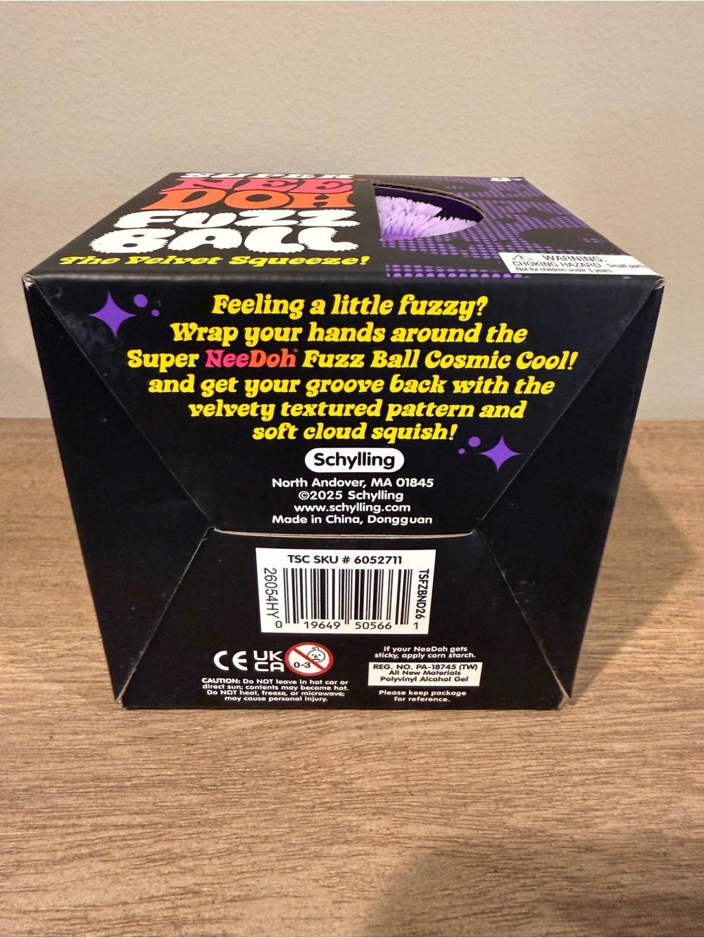Super NeeDoh Fuzz Ball - Purple Velvet Squeeze - Picture 2 of 3